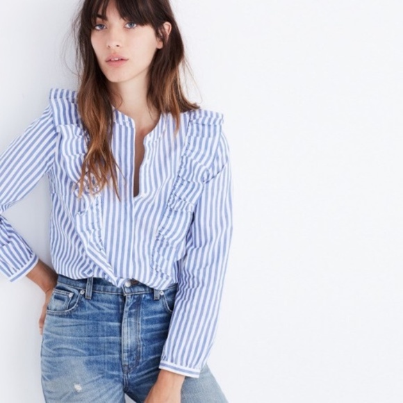 Banana Republic Tops - | spring fling ruffle shirt |